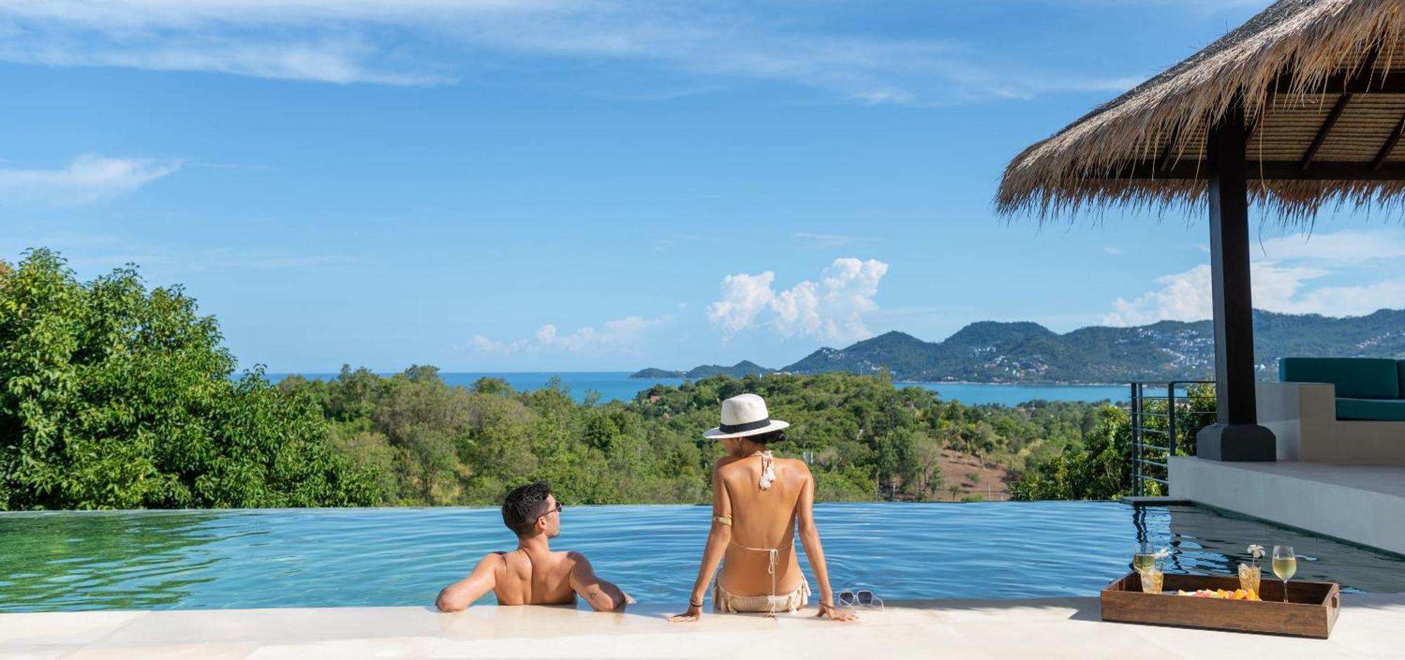 Baan Kimsacheva - Seaview Private Villa Choeng Mon Exteriör bild